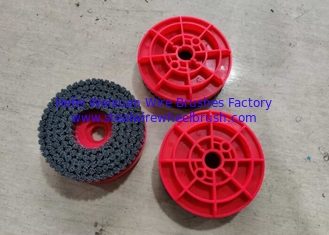 China Customizable 150mm Abrasive Nylox Rotary Deburring Brushes for Sheet Metal supplier