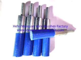 China Standard Duty 12MM Polyflex Stem Mount Encapsulated End Brush for Burr Removal supplier
