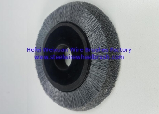 China High Performance Trapezoidal 150 X 32 mm Industrial Round Nylon Brushes for Debur supplier