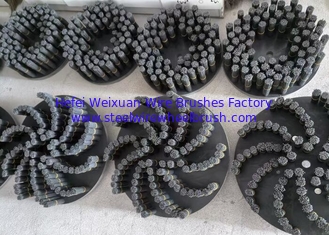 China Automotive Rims Aluminum Wheel Nylon Bristle Deburring Disc Brush With 460 Mm OD supplier