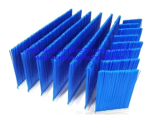 China Flexible Blue Color Nylon Bristle Forklift Strip Wire Broom Segment supplier