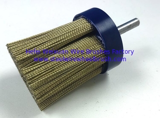 China Floor Grinding Machine 70mm Diameter Knotted Brass Wire Disc Brush supplier