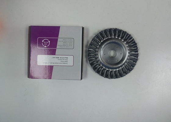 China High Efficiency 6 Inch Twisted Knot Circular Brush for Pipeline Descaling supplier