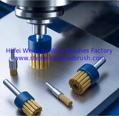 China Floor Grinding Machine 75mm Diameter Knotted Brass Wire Disc Brush supplier