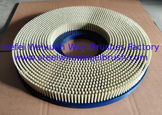 China Hard Alloy CBN Tool Edge Passivation 80 Grit Silicon Carbide Disc Brush 500mm Diameter supplier