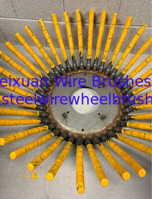 China Trimmer Metal Weeds 200mm Length Twisted Steel Wire Rope Disc Brush supplier
