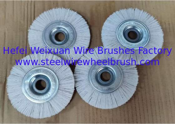 China Aluminium Oxide Filament Crimped Wire Arbor Radial Wheel Nylon Brush for Automated Deburring supplier