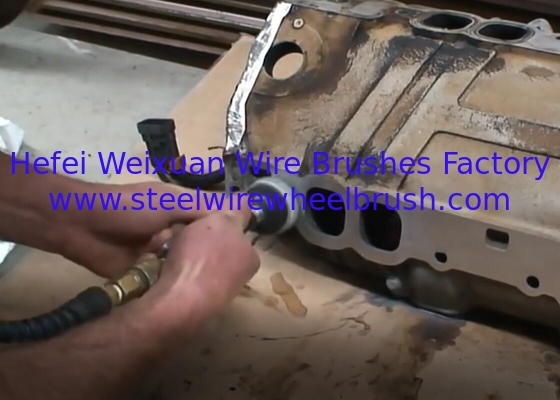 Mini 75mm Rubber Tapered Bristle Disc Drill Brush with Shank supplier