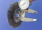 Narrow brushing face 3 Inch Diameter Crimped Stainless Steel Wire Wheel Brush supplier