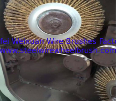 Wire Descaling Machine Cleans Wire Rod Brass Wire Knotted Wire Brush Descaler supplier