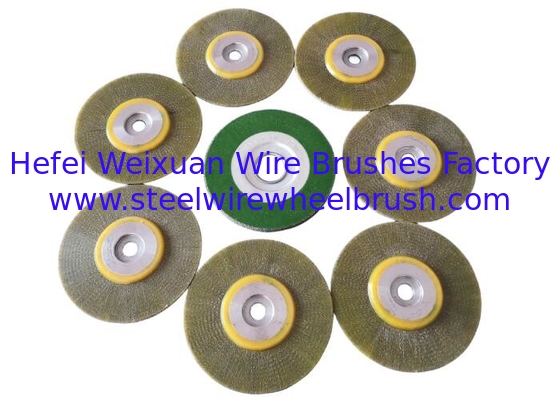 Utility 3MM Width Encapsulated Wire Wheel Brush 150mm OD for Removing Paint supplier