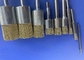 25mm Solid Shank Brass Coated Steel Wire End Brush for Cleaning and Polishing supplier