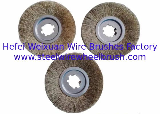 High Resistance 300mm OD Twisted Wire Wheel Brush for Metal Tube Rust Removal supplier