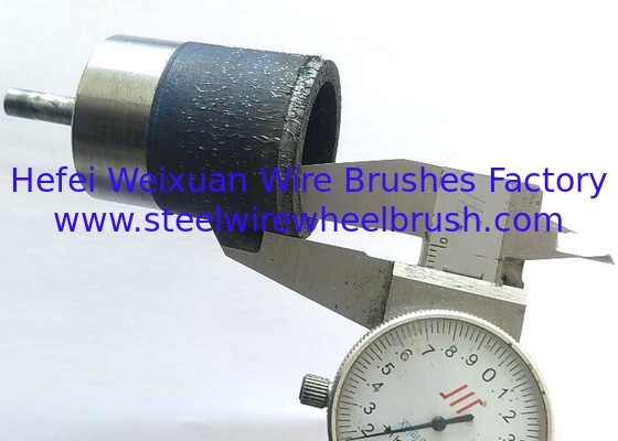 Polyflex Encapsulated Crimped Wire End Brush 34mm OD For Cleaning Hot Welds supplier