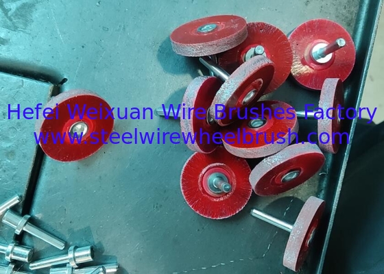 50 MM Shaft Mounted Wheel Brush Encapsulated for Rust Removal supplier