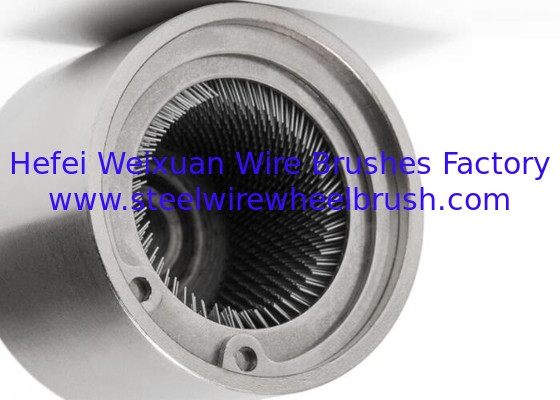 Copper Pipe Cleaning Brush Plastic Disc Inner Hole Steel Wire Brush supplier