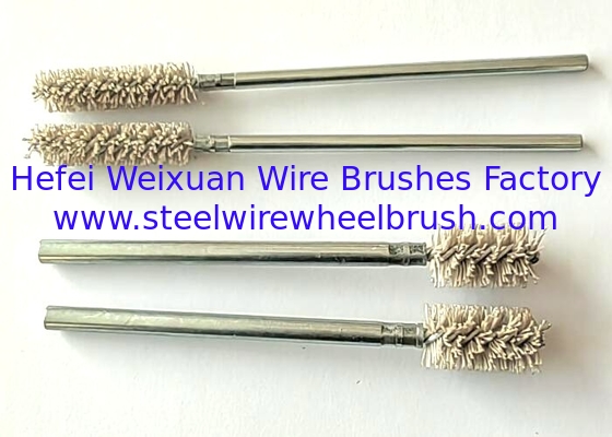 Double Spiral Abrasive Nylon Twisted in Brush for Cross Hole Deburring supplier
