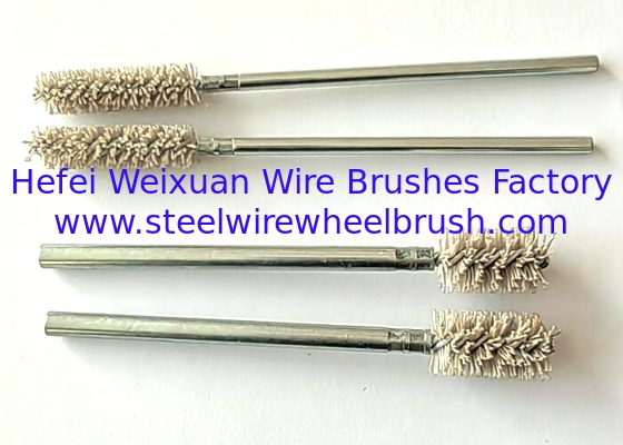 Double Spiral Abrasive Nylon Twisted in Brush for Cross Hole Deburring supplier