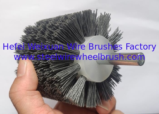 Cylindrical Brush Grey Spindle Abrasive Brushes supplier