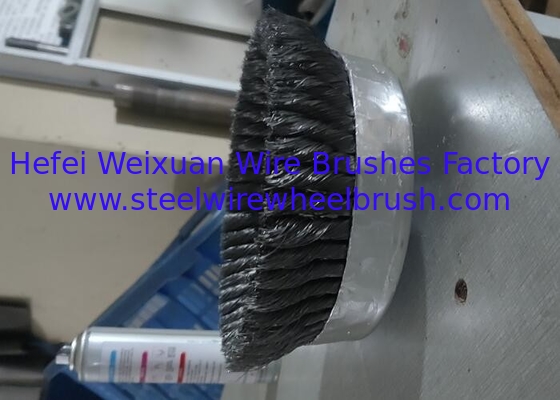 Safety Supporting New Style 150mm Knotted Cup Brush for Cleaning Metal Surface supplier