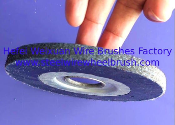 Encapsulated Wire Wheel Brush with Synthetic Elastomer for Long Lasting Performance supplier