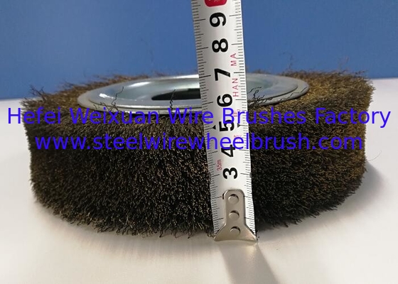 8 Inch Non Sparking Brass Wire Wheel Brush with 51mm Inner Hole for Paint Removal supplier