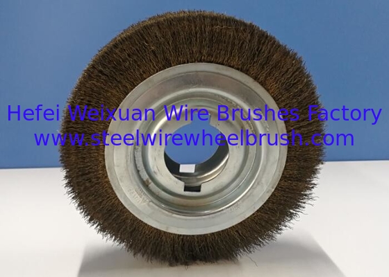 8 Inch Non Sparking Brass Wire Wheel Brush with 51mm Inner Hole for Paint Removal supplier