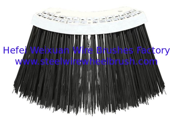 Flat Steel Wire 24&quot; Side Gutter Broom Brush 4 Segment For Elgin Sweeper​ supplier