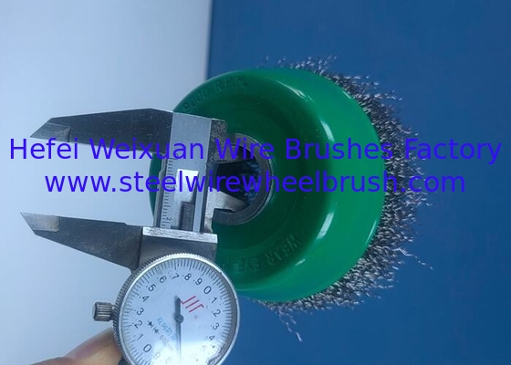 Stainless Steel Wire 100mm Crimped Wire Cup Brush for Rust and Paint Removal supplier