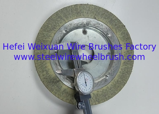 7 Inch Polyflex Encapsulated Crimped Wire Wheel Brush for Weld Cleaning supplier