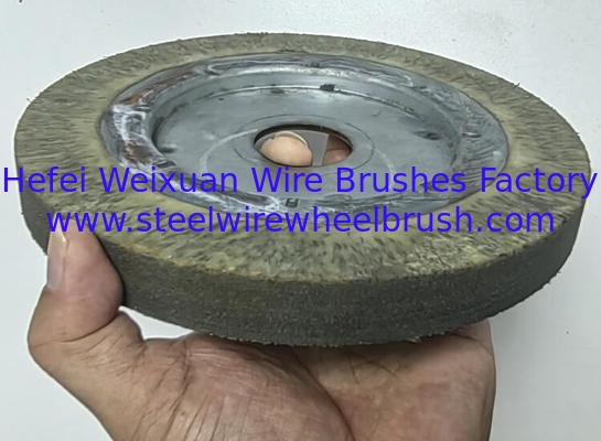 7 Inch Polyflex Encapsulated Crimped Wire Wheel Brush for Weld Cleaning supplier