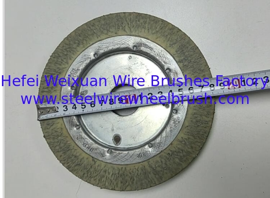 7 Inch Polyflex Encapsulated Crimped Wire Wheel Brush for Weld Cleaning supplier