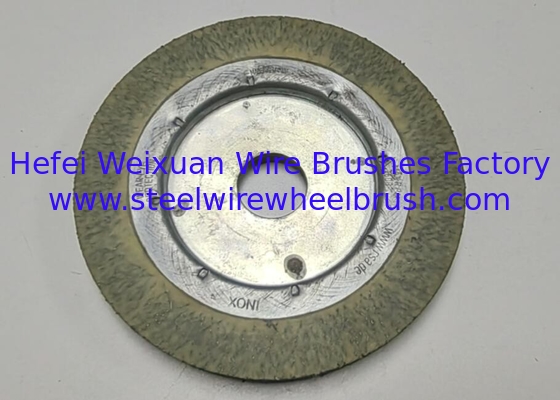 7 Inch Polyflex Encapsulated Crimped Wire Wheel Brush for Weld Cleaning supplier