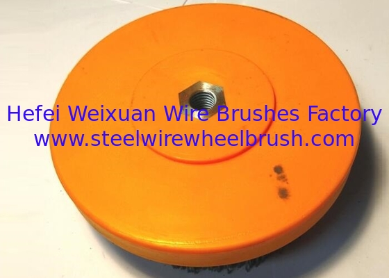 5 Inch OD Threads Nylox Disc Brush 2000 Rpm Nylon disk 14mm metric supplier