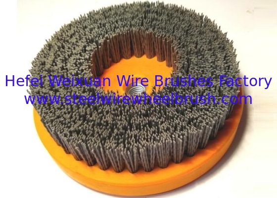 5 Inch OD Threads Nylox Disc Brush 2000 Rpm Nylon disk 14mm metric supplier