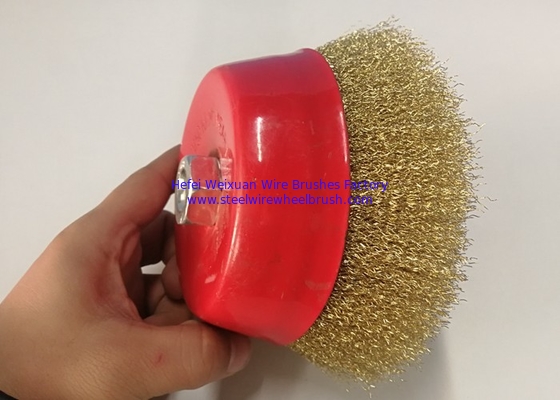 150mm Outer Diameter Crimped Wire Cup Brush for Cleaning Metal Working supplier