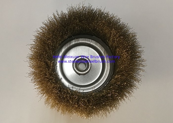 150mm Outer Diameter Crimped Wire Cup Brush for Cleaning Metal Working supplier