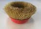 M14*2.0 Nut Size Crimped Wire Cup Brush Brass Coated Steel Wire Material supplier