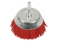 3 Inch OD Nylon Abrasive Cup Brush 25mm Trim Length With 6mm Shank Dia supplier