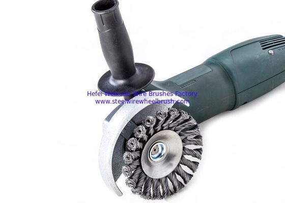 115mm M14 Bevel Brush Knot Wire Steel Wire Brush for Weld Cleaning Rough Surface supplier
