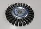 High Elongation Twisted Knot Wire Brush Wheel / Knotted Wire Cup Brush supplier