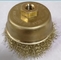Safe Working Bronze Cup Non magnetic 100mm OD Non sparking Wire Cup Brush supplier