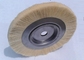 Yellow Abrasive Nylon Wheel Brush Circular Jute Bristle Wire Material Brush supplier
