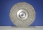 Crimped Round Plastic Wire Wheel Brush 100MM OD Fill Density White Color supplier