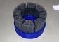 Deburring Tufted Abrasive Disc Brushes / Abrasive Nylon Brush 75mm OD X 16mm ID supplier