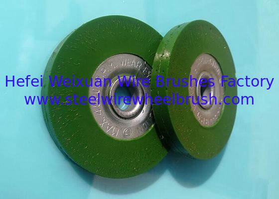 75MM Stainless Steel Wire Polyflex Encapsulated Wheel Brush for Strong Brushing Action supplier