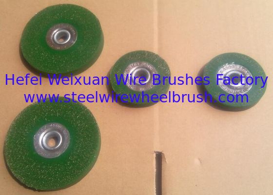 75MM Stainless Steel Wire Polyflex Encapsulated Wheel Brush for Strong Brushing Action supplier