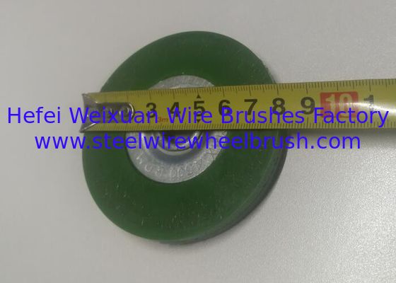 75MM Stainless Steel Wire Polyflex Encapsulated Wheel Brush for Strong Brushing Action supplier