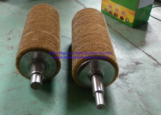 Professional Trimming Long Shaft Balancing Steel Wire Roller Brush Performance supplier