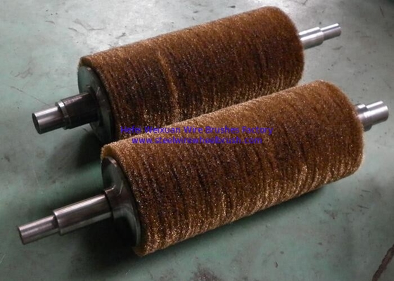 Professional Trimming Long Shaft Balancing Steel Wire Roller Brush Performance supplier